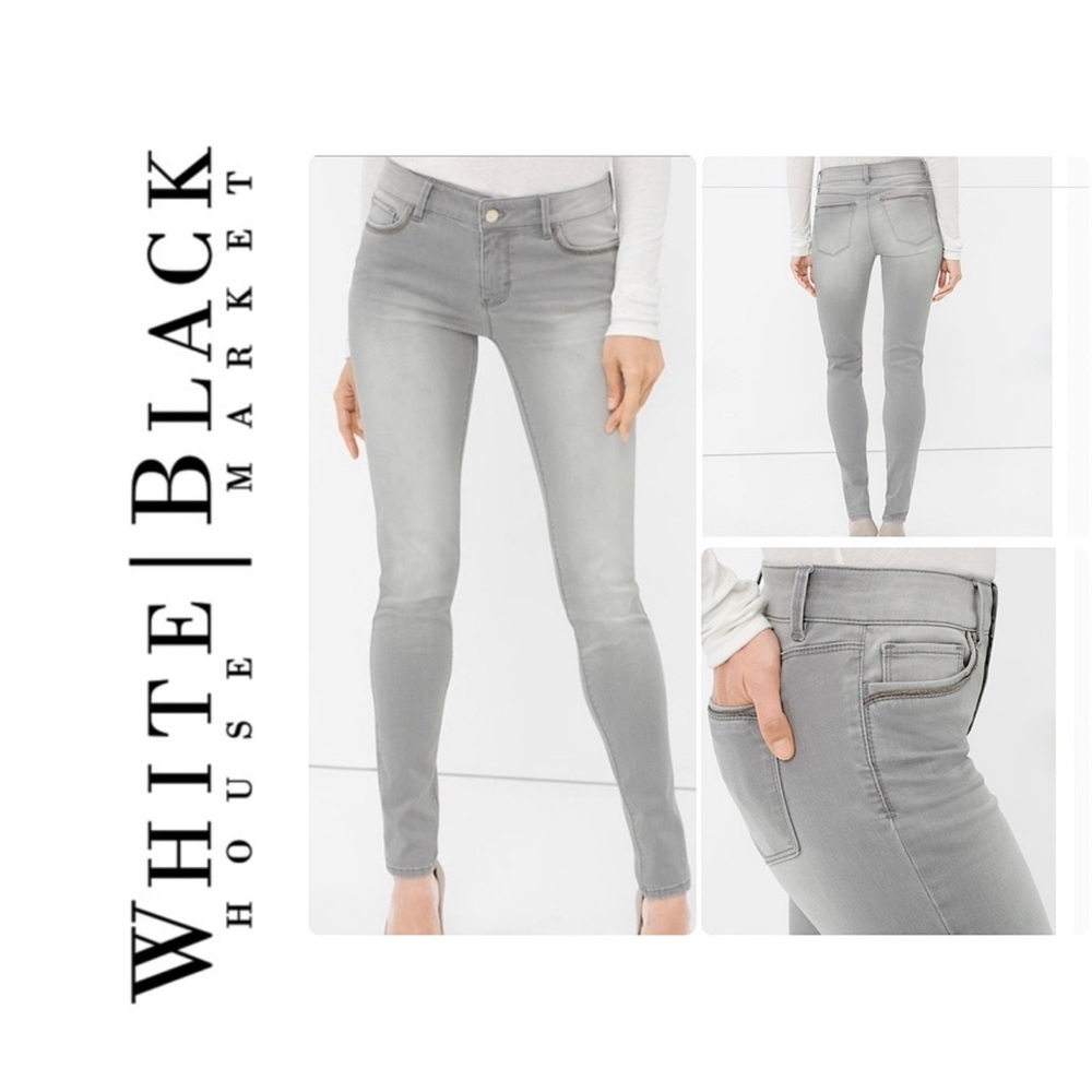 White House Black Market Grey Jeans